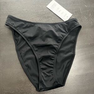 Women's Black high waisted bikini bottom Mediums coquina beach classic vacation
